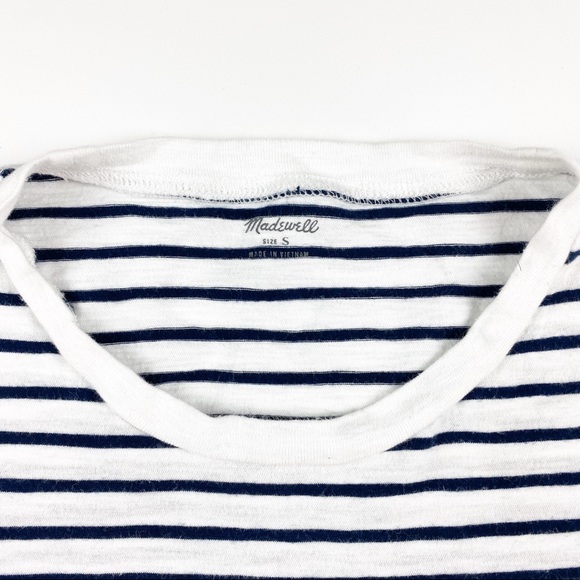 Madewell Navy blue and White Striped - Picture 4 of 5